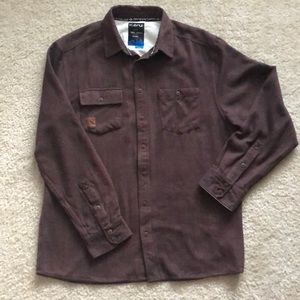 MENS LARGE KAVU FLANNEL BUTTON DOWN